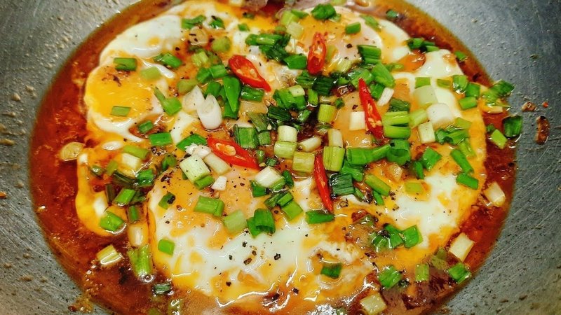 trứng chiên nước mắm