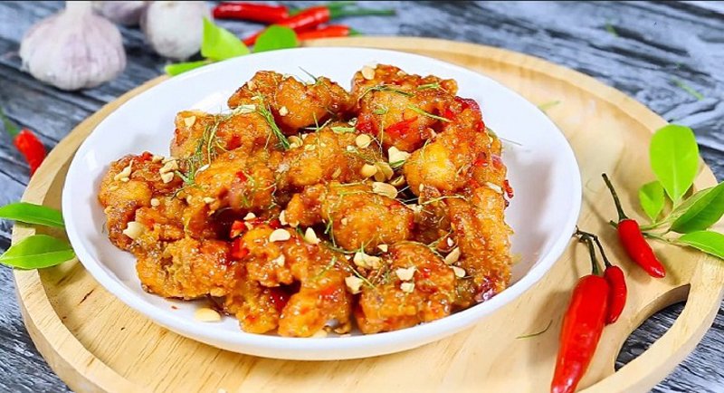 ức gà sốt me chua ngọt