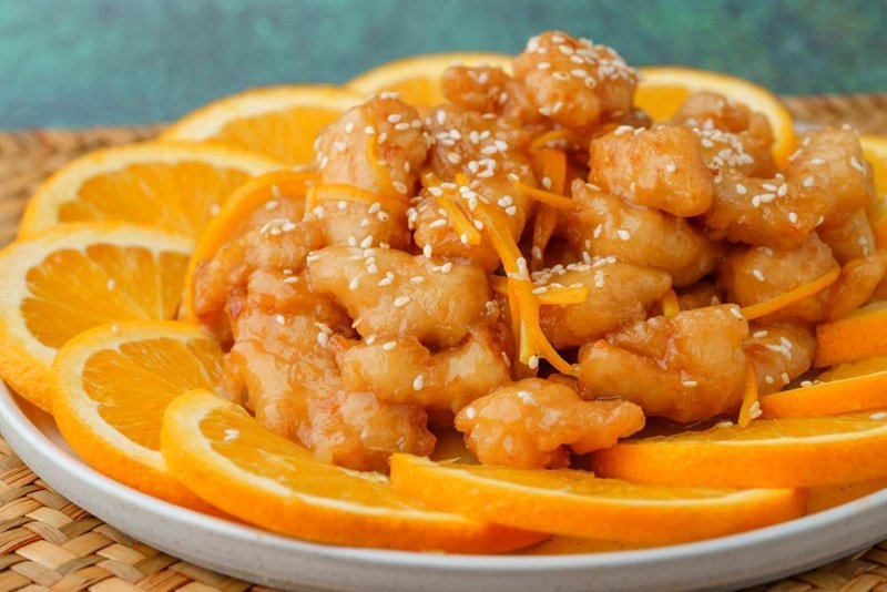 ức gà sốt cam mật ong chua ngọt