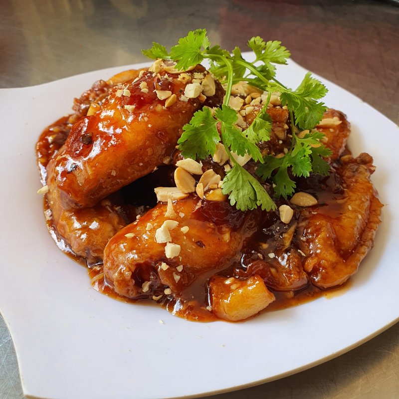 cánh gà chiên sốt me chua ngọt