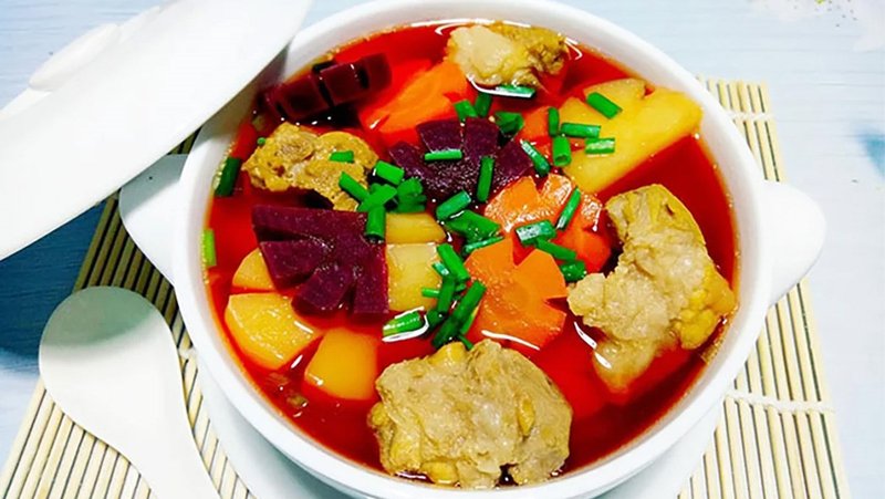 canh sườn rau củ