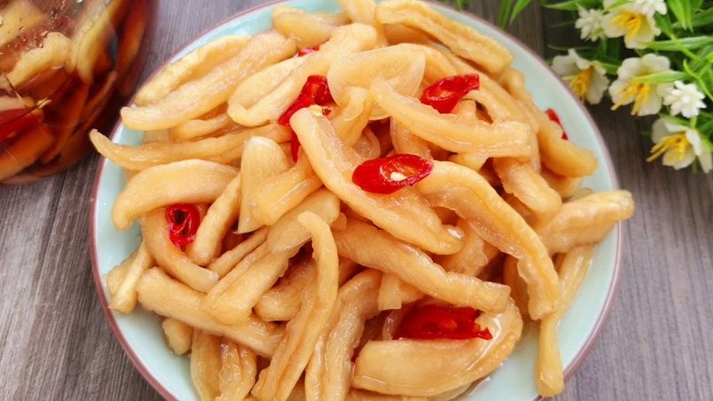 củ cải ngắm nước mắm