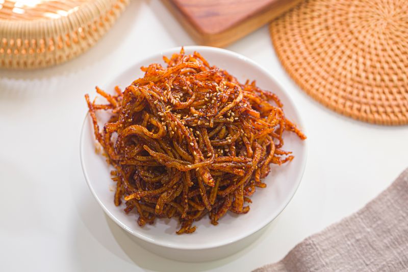 mực khô chiên mắm bơ