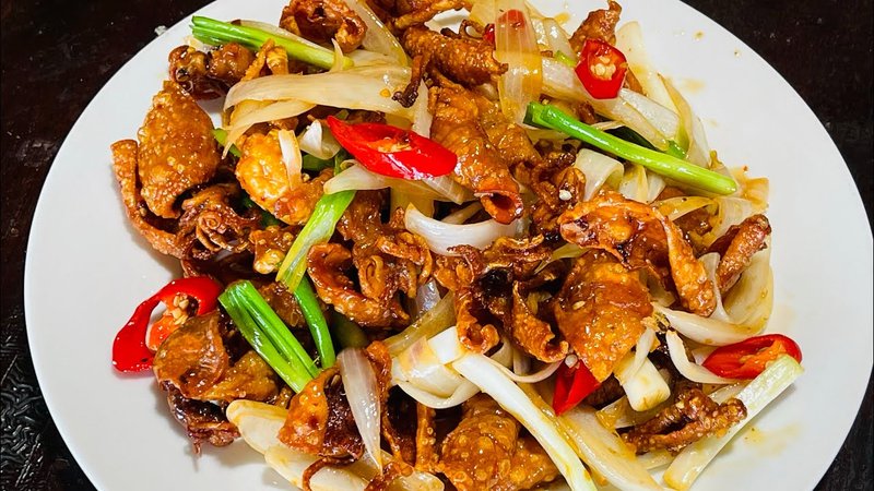 Mực khô chiên mắm