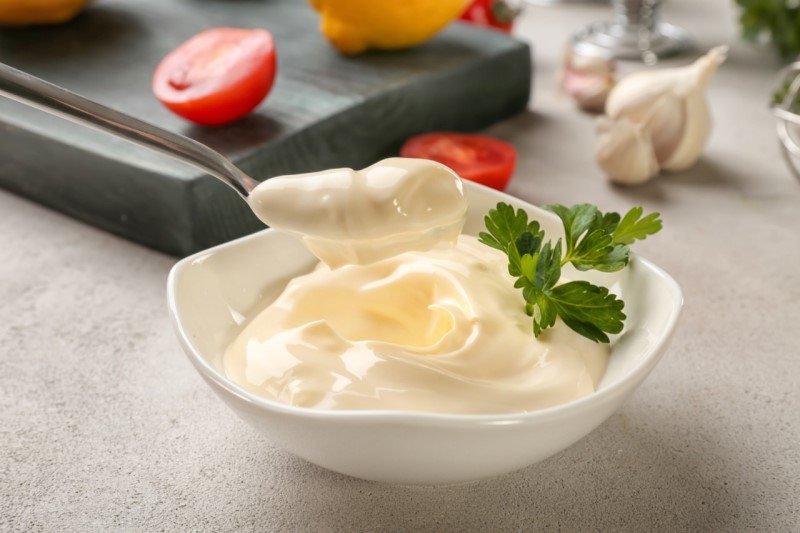 xốt mayonnaise từ sữa đậu nành và rượu vang
