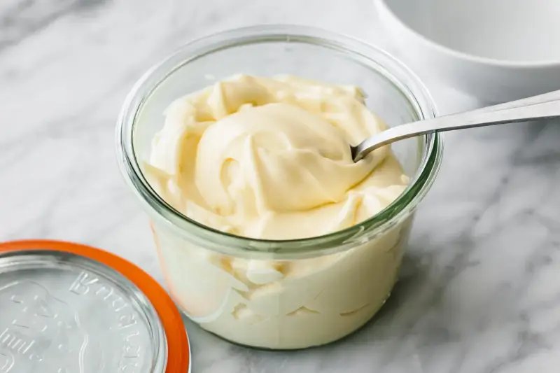 xốt mayonnaise từ sữa đậu nành và mù tạt