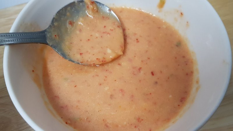 nước chấm gà nướng với sữa đặc