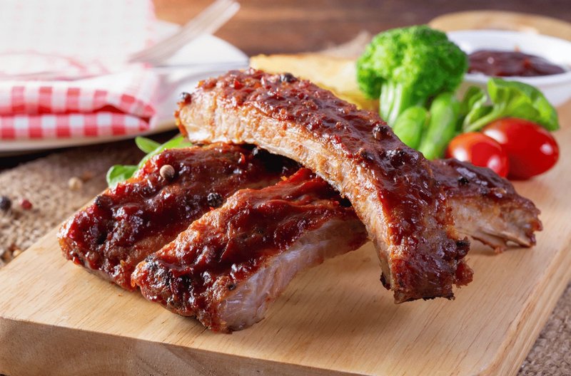 nướng sườn xốt tiêu đen