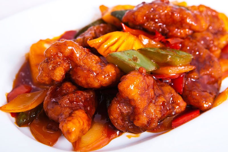 sườn xào chua ngọt mềm với dứa